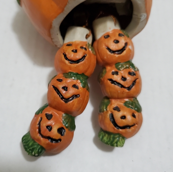 HAUNTED HAVEN Halloween Windchime Hand Painted Pumpkin - Picture 4 of 7